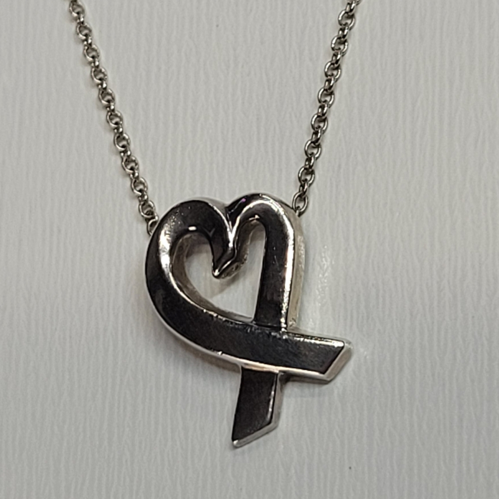 Tiffany & Co. Picasso Loving Heart Silver Necklace